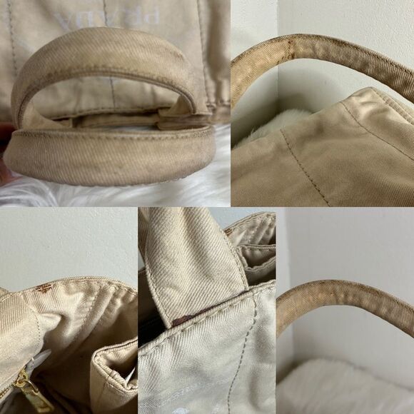 💯Authentic Prada Canapa Denim Medium Size 🍀 - Picture 14 of 17